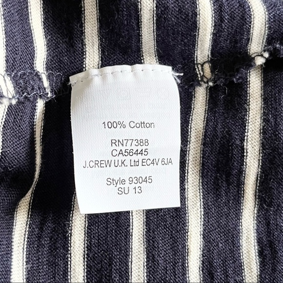J. Crew Vintage Cotton Knit Striped V-Neck Tank Top Size S - Picture 9 of 11